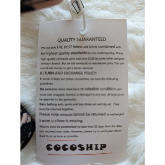 COCOSHIP Ruffled Hem Rusched Side Tankini Leopard Print Swim Suit Top Size L - Picture 12 of 12